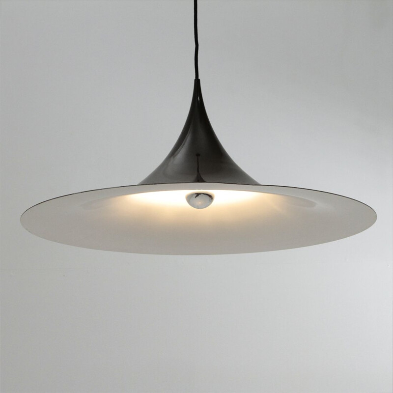 Brown Semi chandelier by Claus Bonderup & Torseten Thorup for Fog & Morup, 1970