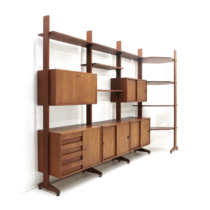 Vintage Italian wall unit with corner, 1960