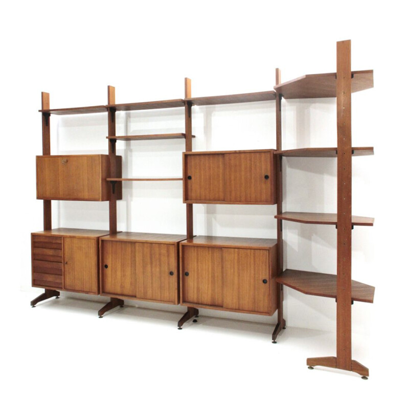 Vintage Italian wall unit with corner, 1960