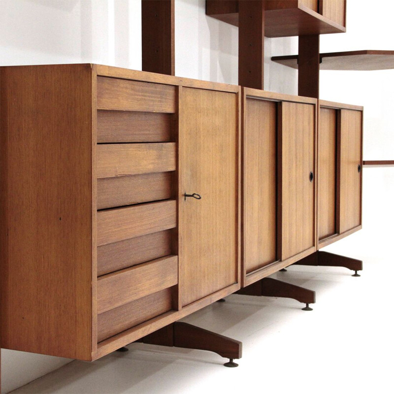 Vintage Italian wall unit with corner, 1960