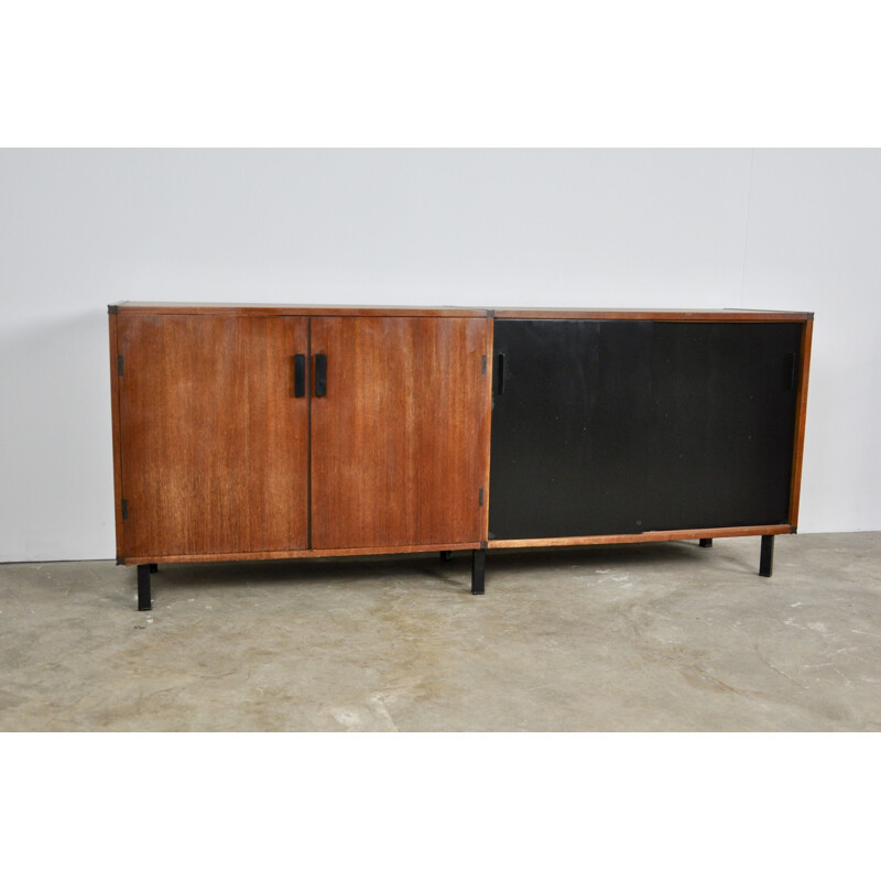 Vintage two-tone sideboard in teak 1960 