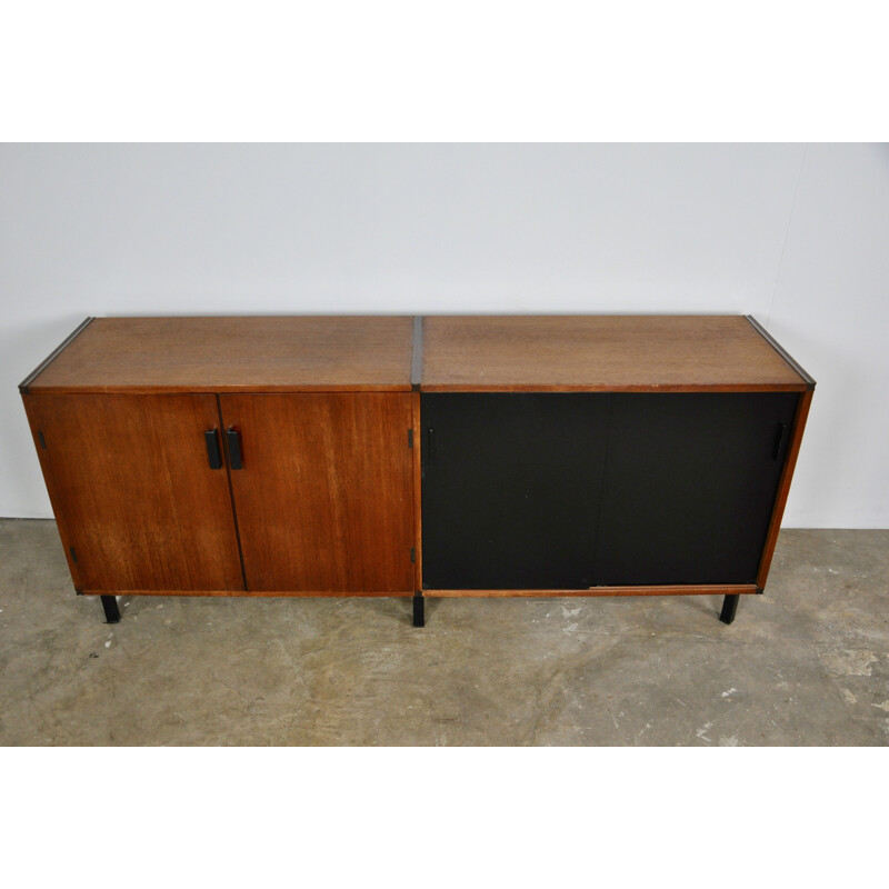 Vintage two-tone sideboard in teak 1960 