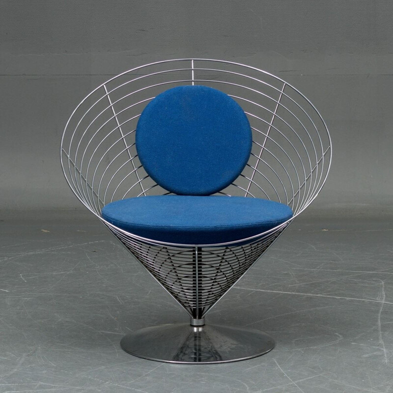 Vintage chair Wire Cone by Verner Panton for Fritz Hansen 1988