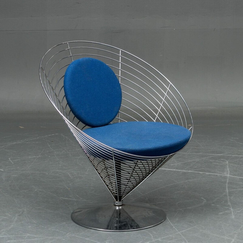 Vintage chair Wire Cone by Verner Panton for Fritz Hansen 1988