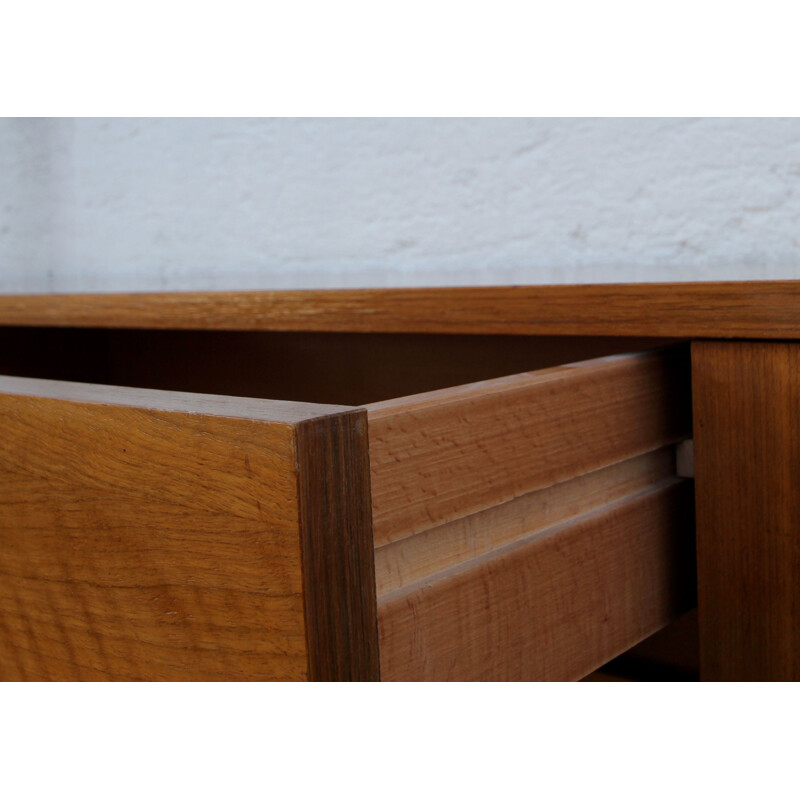 Long Vintage sideboard in walnut 1960