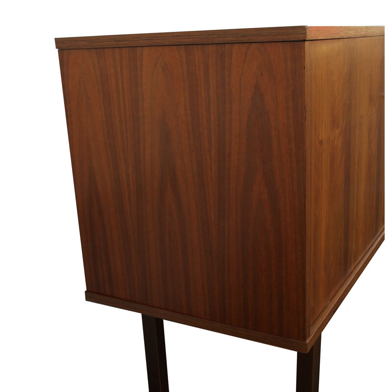 Long Vintage sideboard in walnut 1960