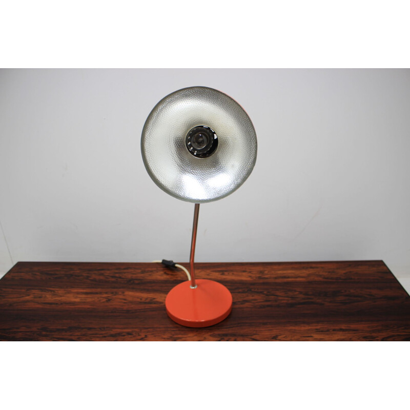 Lampe vintage allemande rouge en métal 1980