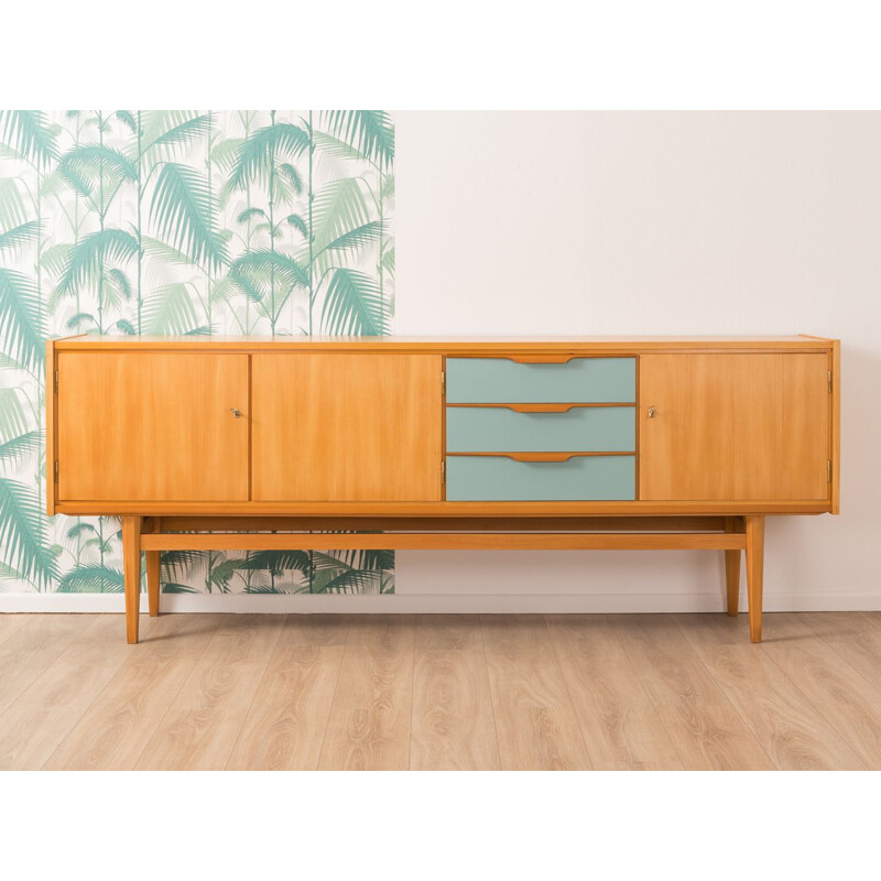 Long Vintage ash sideboard 1960