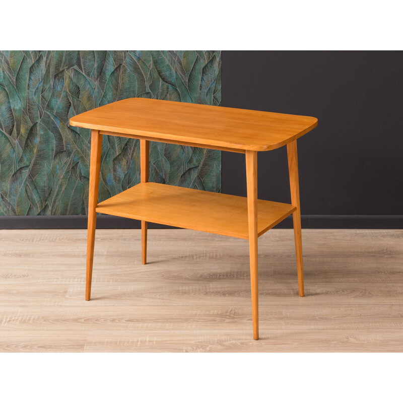 Vintage german side table in walnut and ashwood 1950