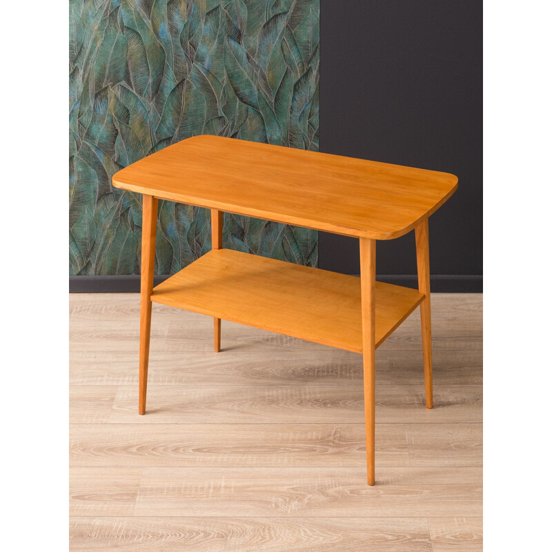 Vintage german side table in walnut and ashwood 1950