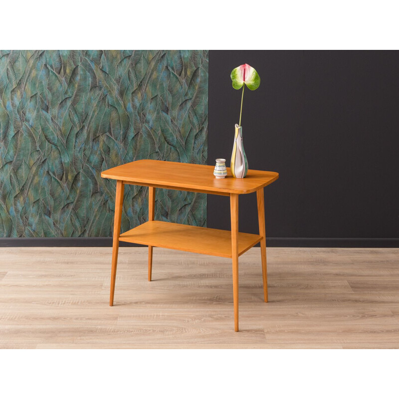 Vintage german side table in walnut and ashwood 1950