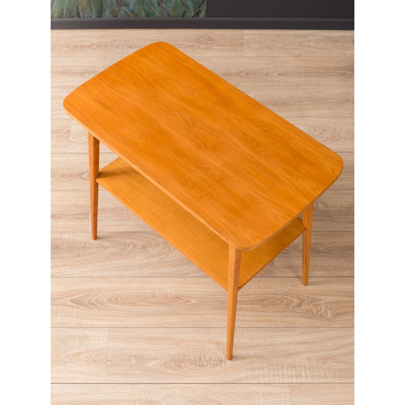 Vintage german side table in walnut and ashwood 1950
