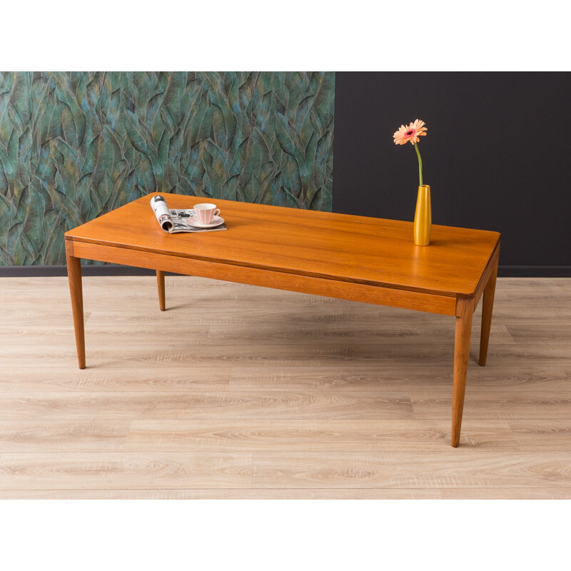 Vintage german coffee table in teak 1960