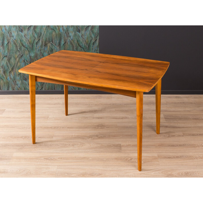 Vintage german table in walnut 1960