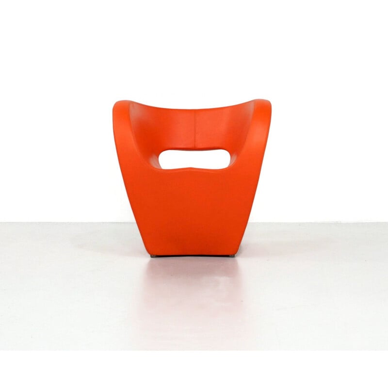 Paire de fauteuils vintage Victoria et Albert orange pour Moroso