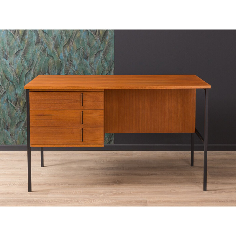 Vintage writing desk in teak 1960s