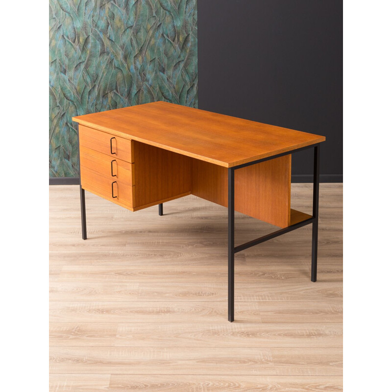 Vintage writing desk in teak 1960s