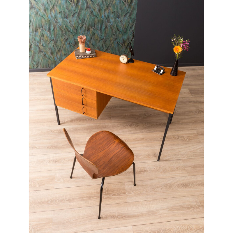 Vintage writing desk in teak 1960s