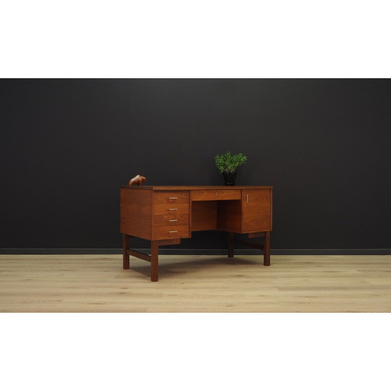 Vintage Danish writing desk in teak