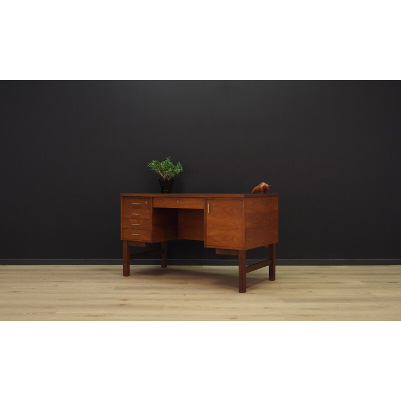 Vintage Danish writing desk in teak