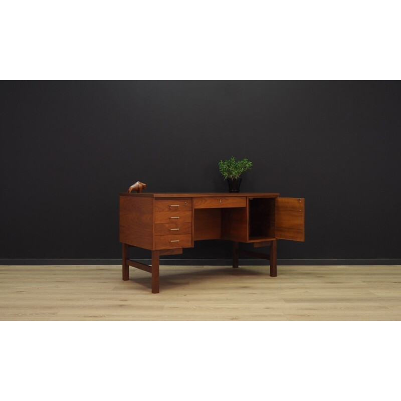 Vintage Danish writing desk in teak