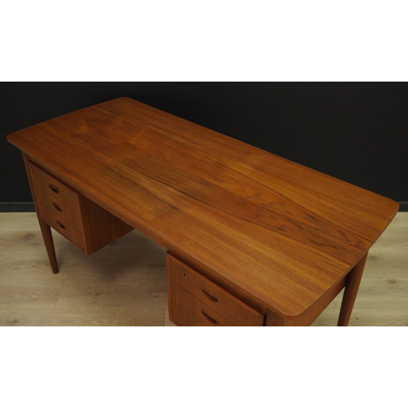 Scandinavian writing desk in teak