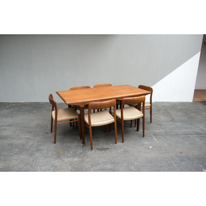 Vintage scandinavian teak table for Uldum 1960