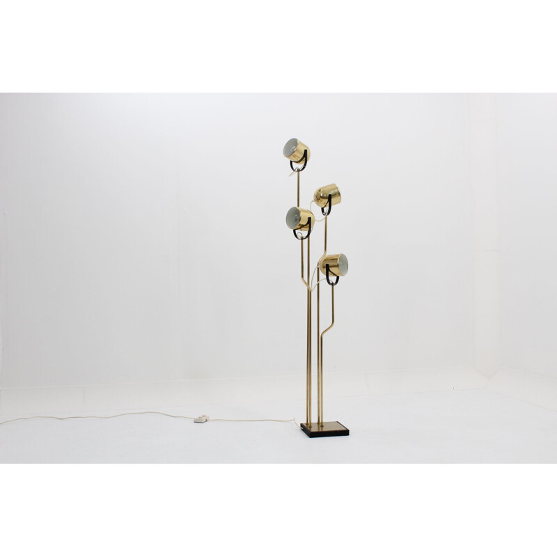 Vintage italian floor lamp by Reggiani in metal and aluminium 1970