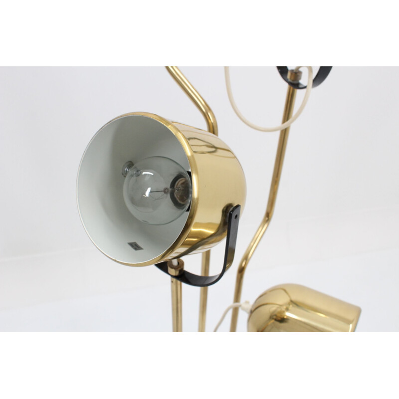 Vintage italian floor lamp by Reggiani in metal and aluminium 1970