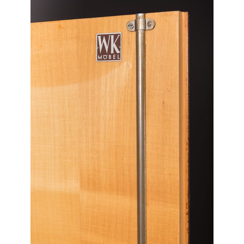 Vintage wardrobe for WK Möbel in beechwood and formica 1950s