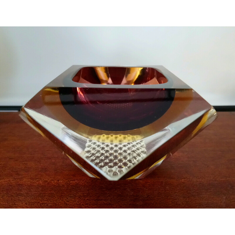 Vintage italian ashtray in Murano glass 1970