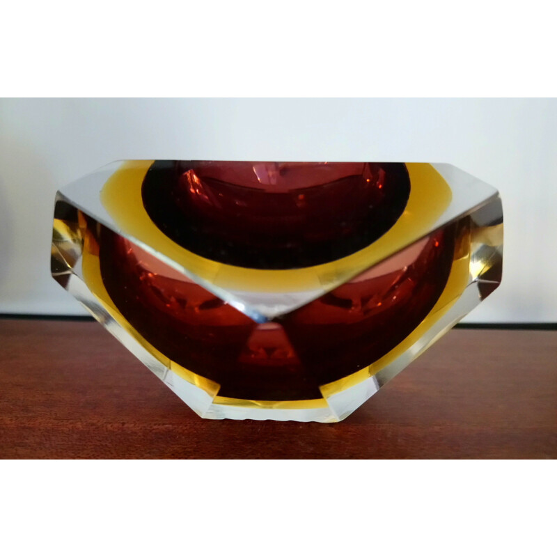 Vintage italian ashtray in Murano glass 1970