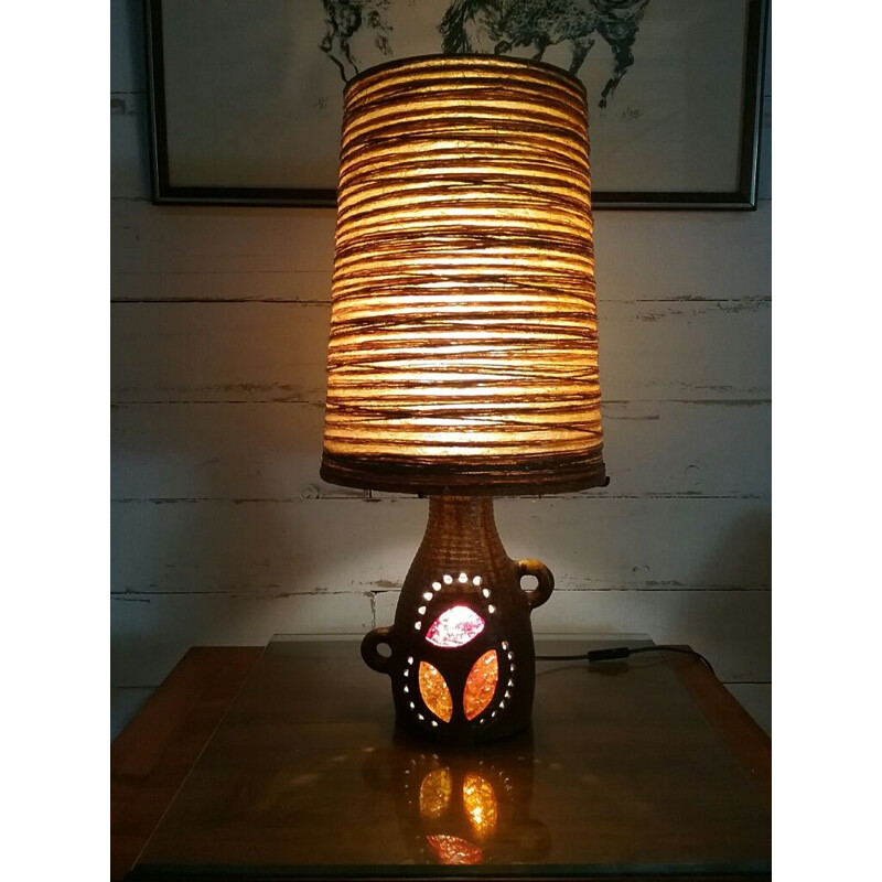 Lampe vintage en céramique par Georges Pelletier