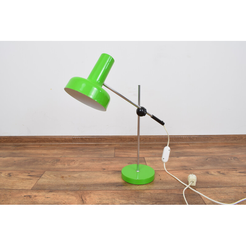 Lampe vintage allemande verte pour Gura Leuchten en métal 1970