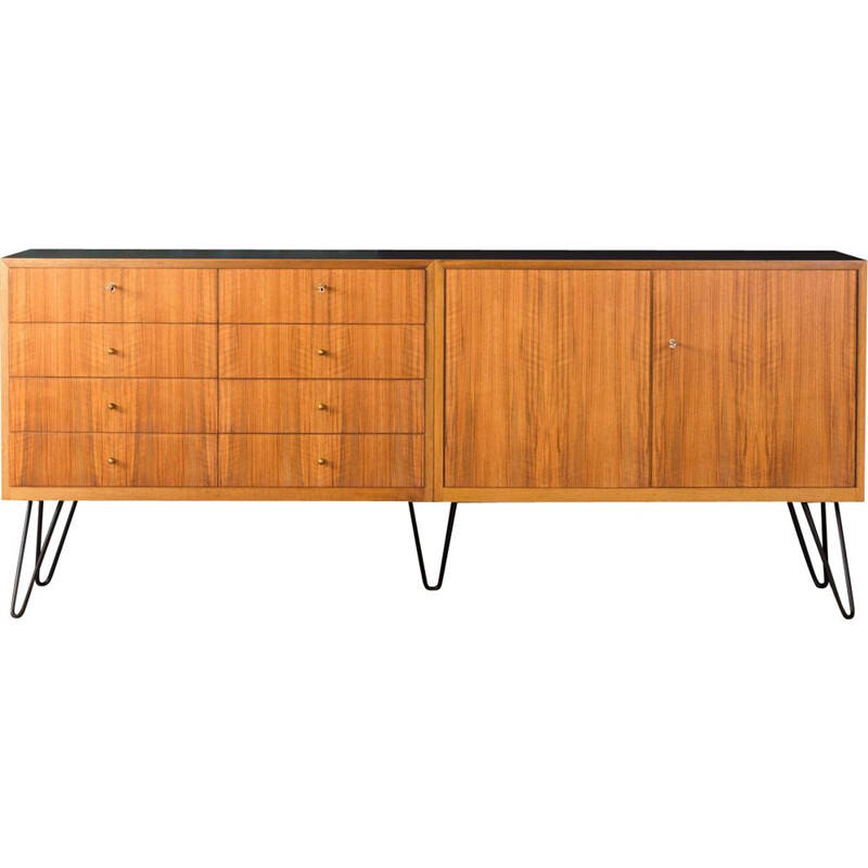 Vintage sideboard for WK Möbel in walnut and formica 1950