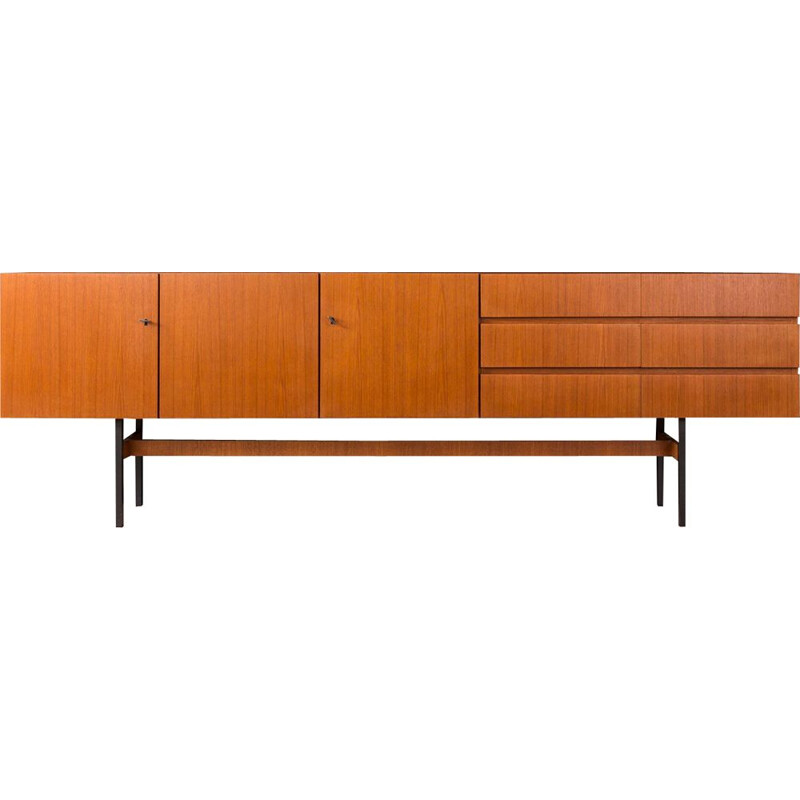 Long Vintage sideboard in teak by Mustering