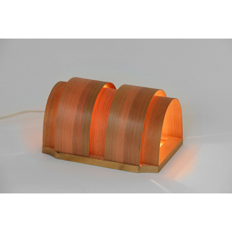 Vintage pine wall lamp by Hans-Agne Jakobsson