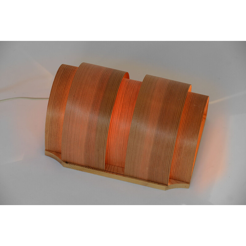 Vintage pine wall lamp by Hans-Agne Jakobsson