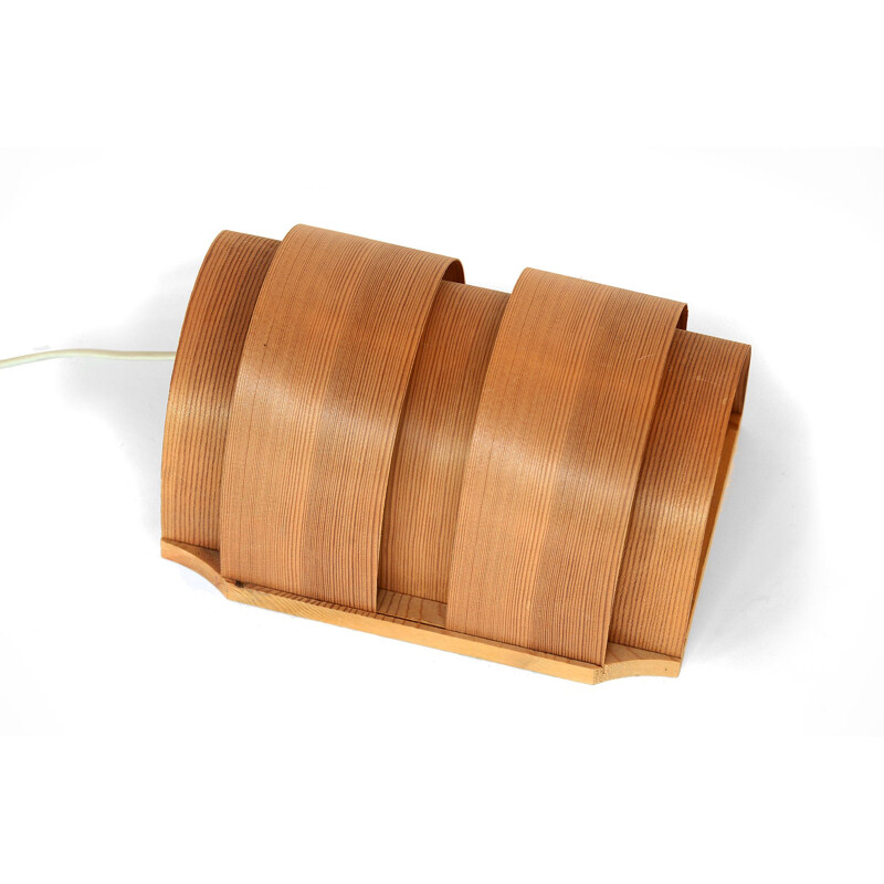 Vintage pine wall lamp by Hans-Agne Jakobsson