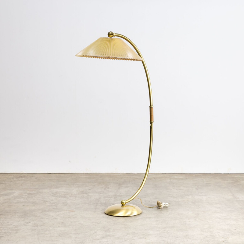 Vintage german Arc floorlamp in brass and metal 1960