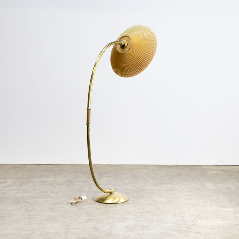 Vintage german Arc floorlamp in brass and metal 1960