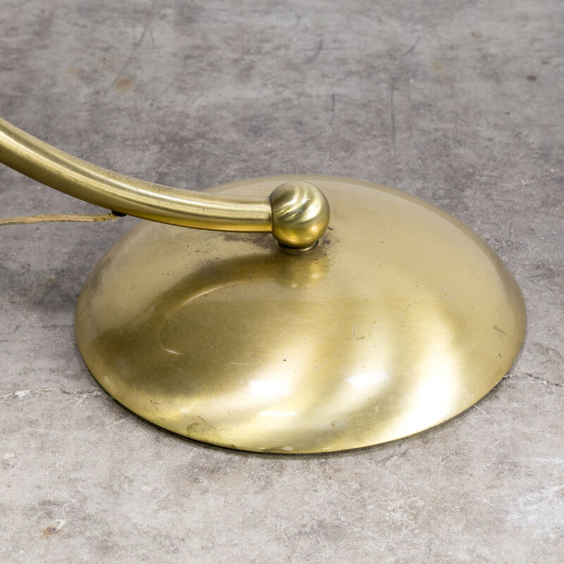 Vintage german Arc floorlamp in brass and metal 1960