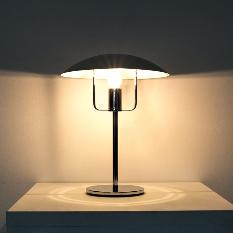 Lampe vintage en métal chromé pour SCE