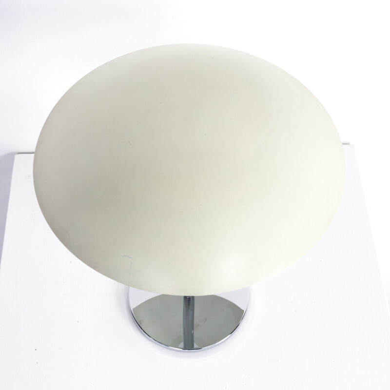 Chromed metal table lamp for SCE