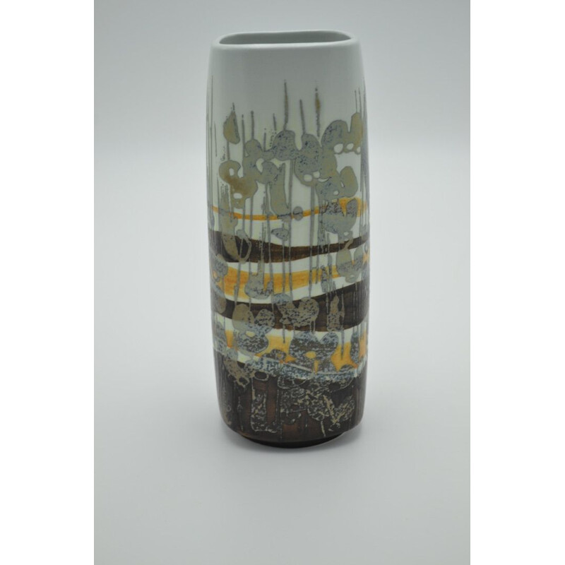 Vase vintage gris en céramique pour Royal Copenhaguen