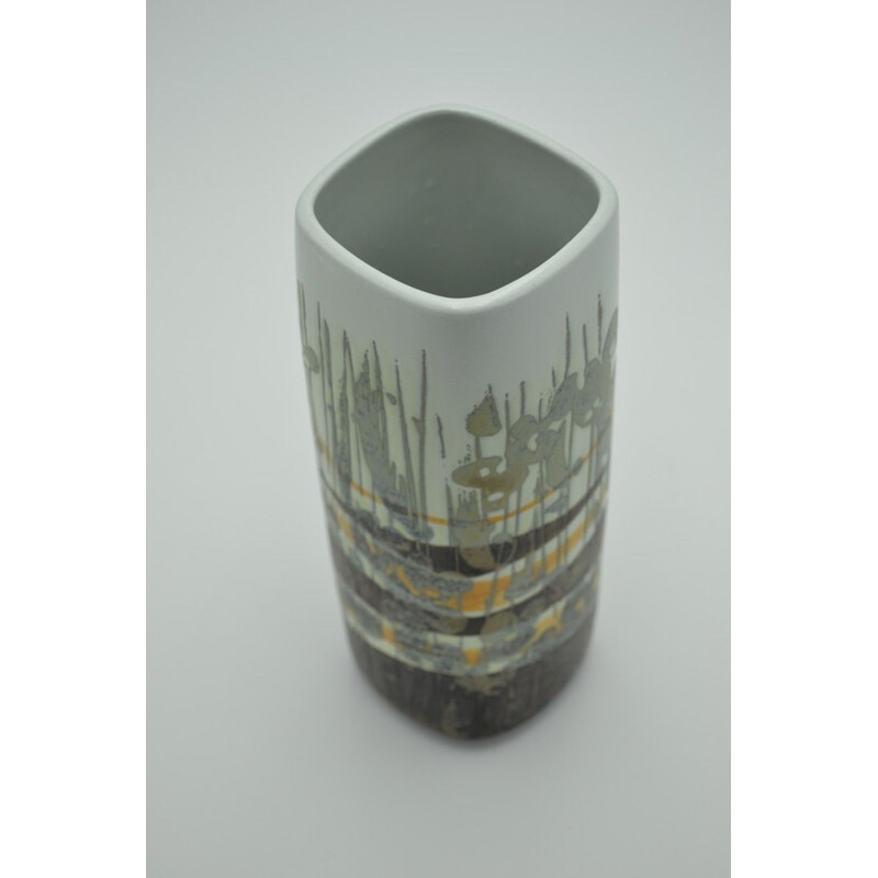 Vintage grey ceramic vase for Royal Copenhaguen