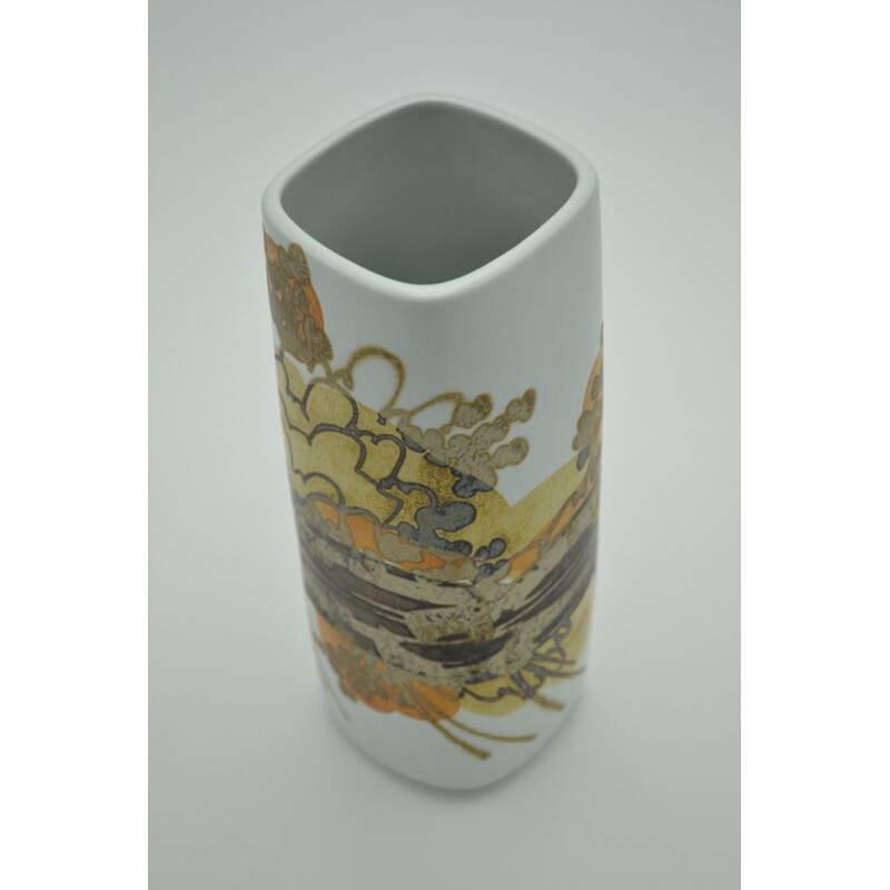 Vintage vase for Royal Copenhagen in grey ceramic
