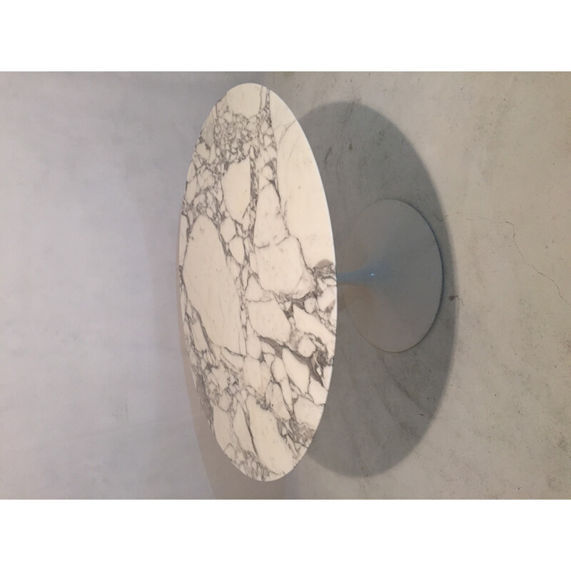 Tulip table in marble and aluminum, Eero SAARINEN - 1980s