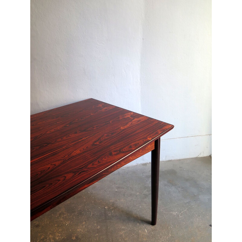 Vintage scandinavian rosewood extendable table 1960