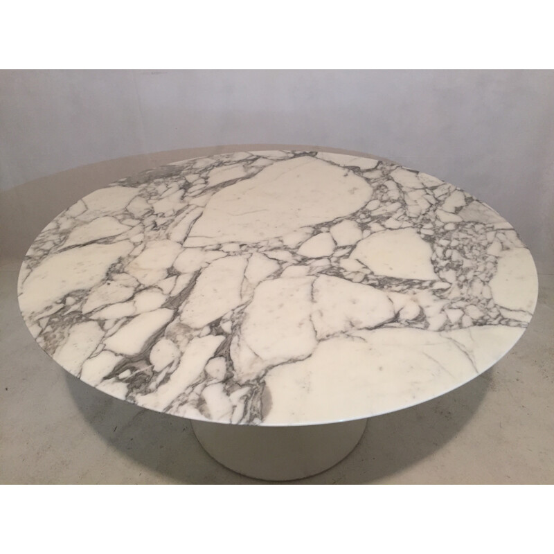 Tulip table in marble and aluminum, Eero SAARINEN - 1980s